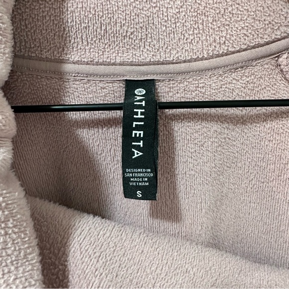 Athleta Cozy Karma Asym Pullover Sugar Plum Mauve S - Picture 6 of 8